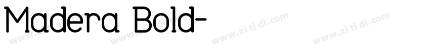Madera Bold字体转换
